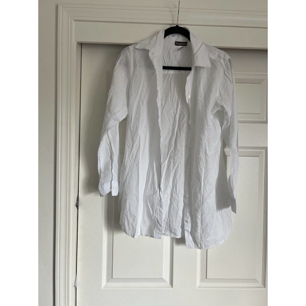 Tommy Bahamas Woman White Button up Shirt Size Small